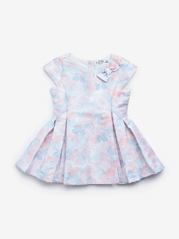 HOP Baby Multicolour Printed Party Dress