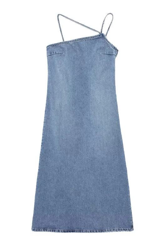 'Clara' Sleeveless Denim Dress