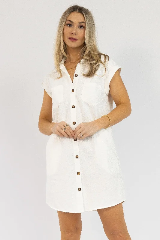 Luella Off White Denim Dress - Final Sale