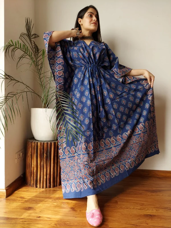 Exclusive New  Added Hand Block printed KAFTAN 🔸️Authentic PRINT, with natural colours.