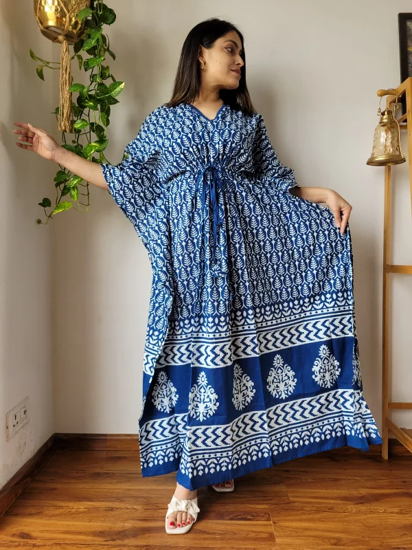 Exclusive New  Added Hand Block printed KAFTAN 🔸️Authentic PRINT, with natural colours.