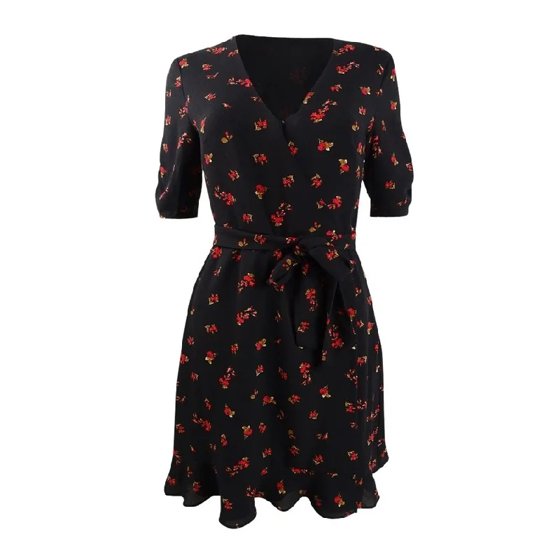 1.State Women's Floral-Print Cinch-Sleeve Dress