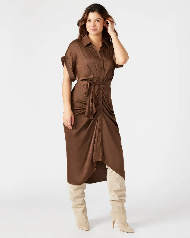 TORI DRESS CHOCOLATE