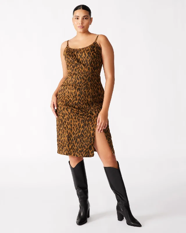 GISELLE DRESS LEOPARD