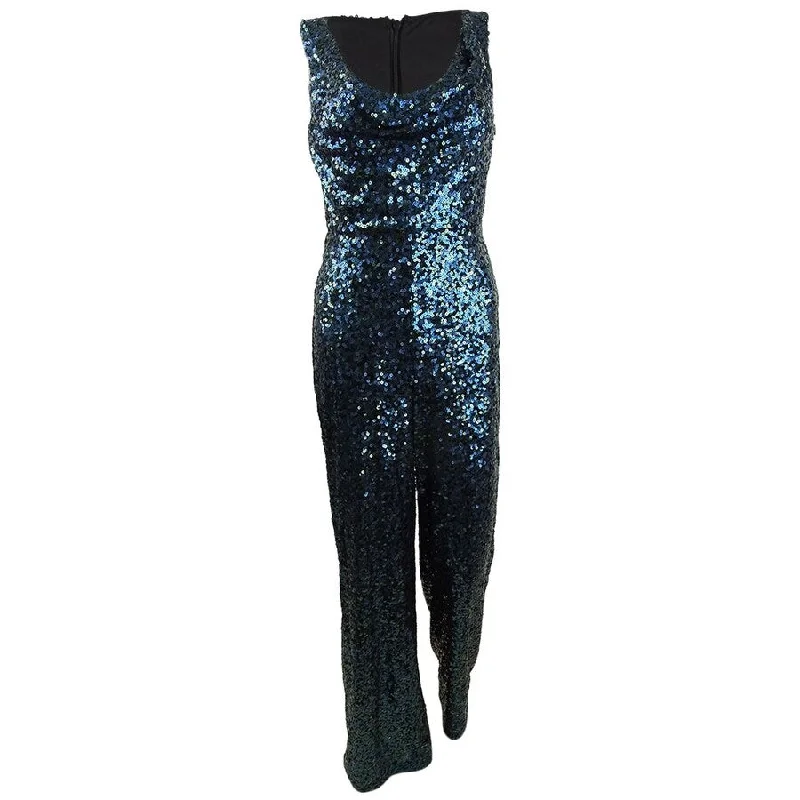 Calvin Klein Women's Cowl-Neck Sequined Jumpsuit