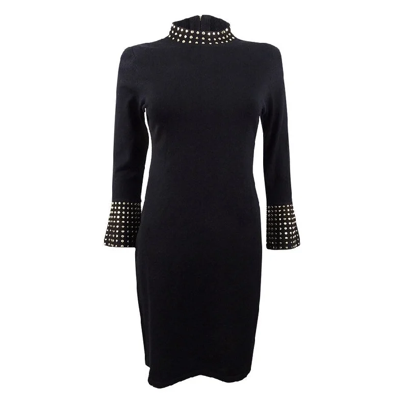 Calvin Klein Women's Embellished Sweater Dress