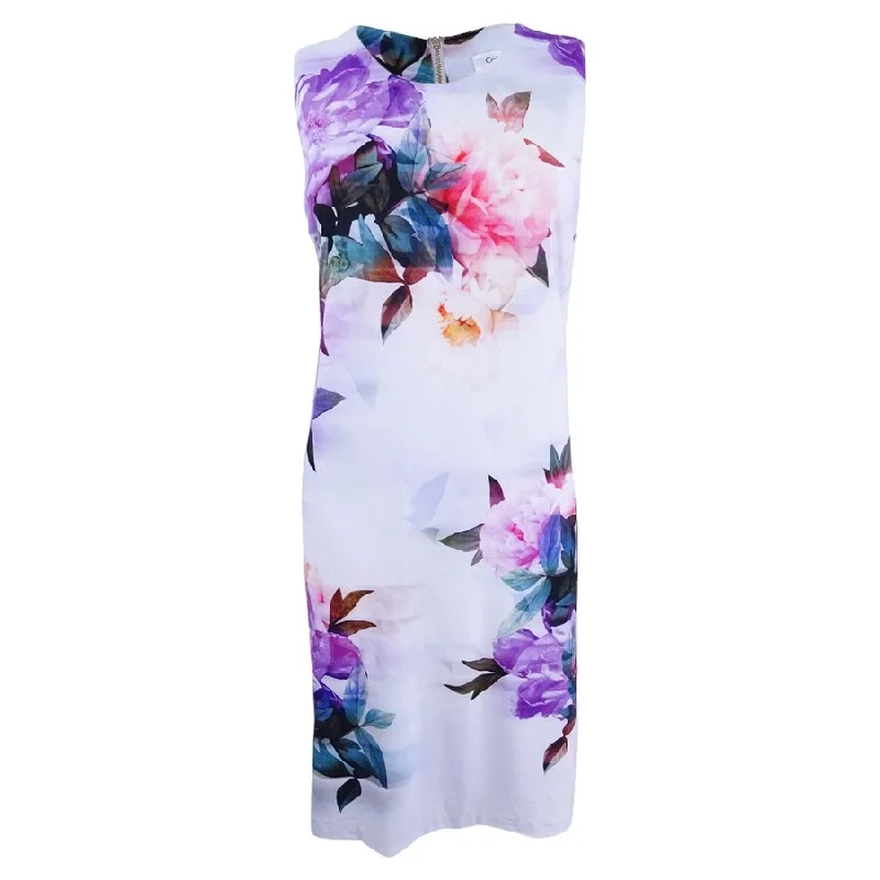 Calvin Klein Women's Floral-Print Shift Dress