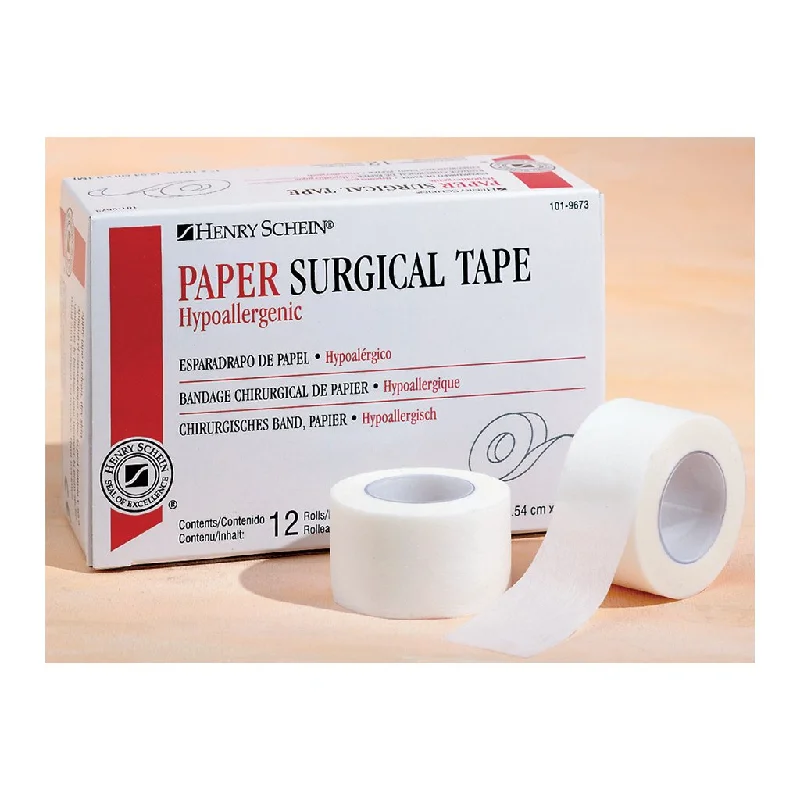 HS Tape Surgical Paper .5"x10yd Adhesive White 24/Box