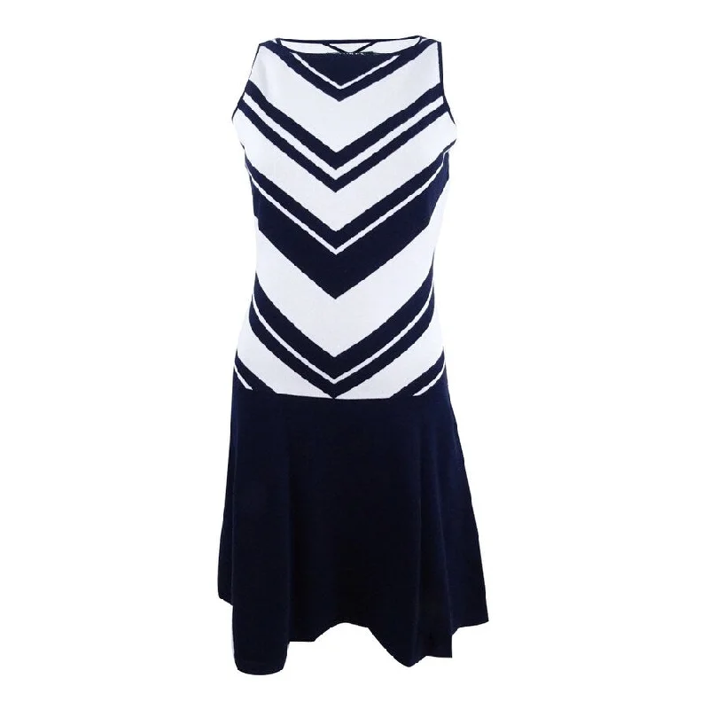 Lauren Ralph Lauren Women's Chevron Sweater Dress