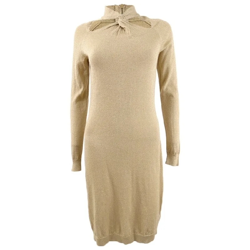 Michael Michael Kors Women's Twist-Neck Sweater Dress