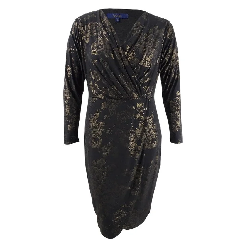 Rachel Rachel Roy Women's Foil Print Wrap Dress