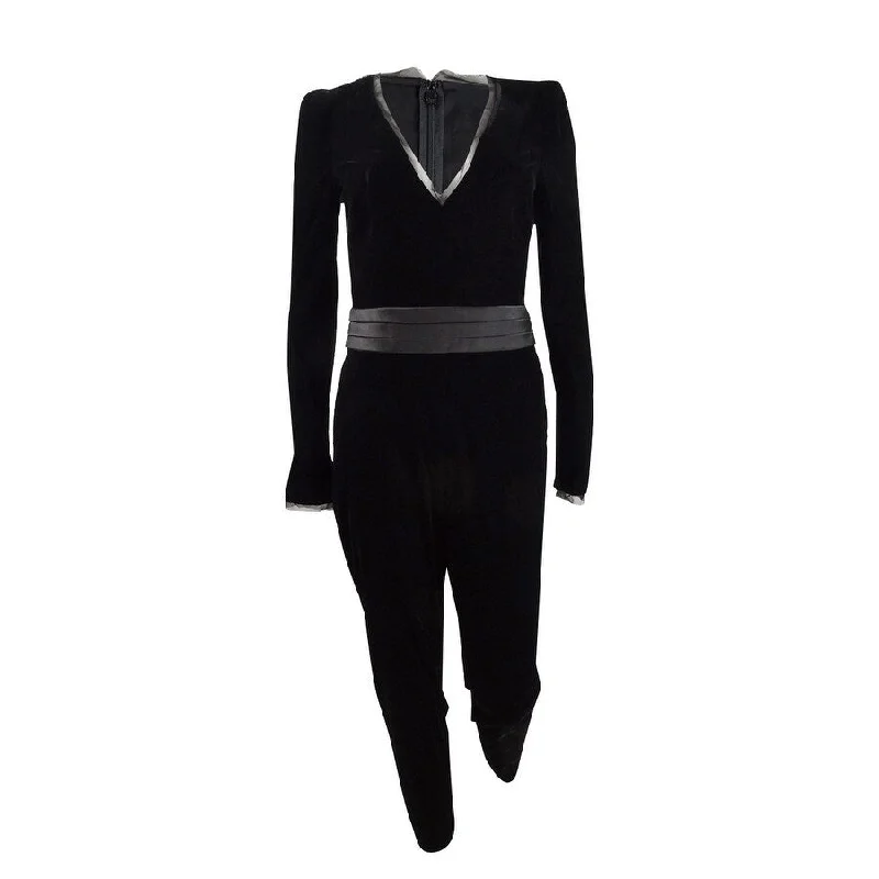 Rachel Zoe Women's Rafaele Velvet Jumpsuit