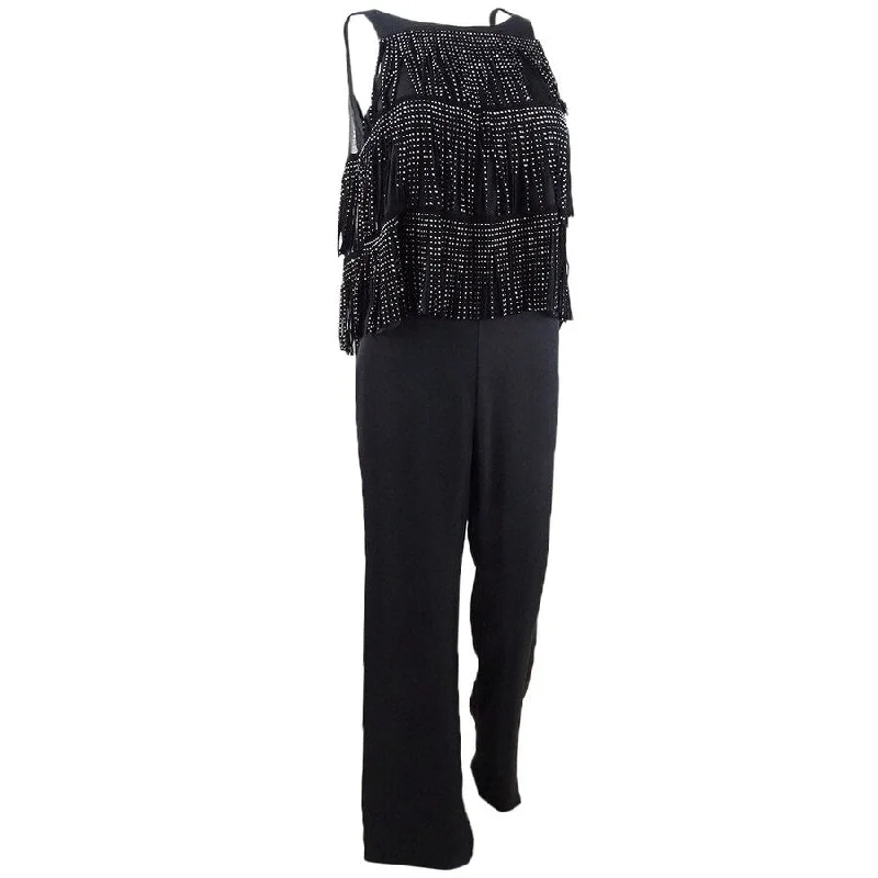 SHO Women's Fringe-Trim Jumpsuit