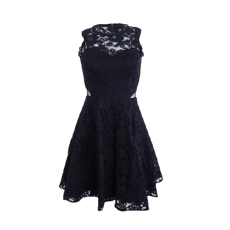 Xscape Women's Cutout Lace Illusion Dress