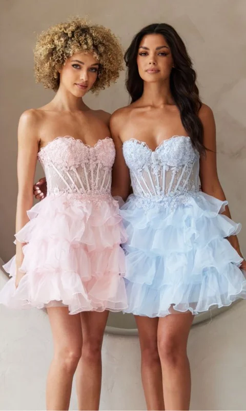 Short Homecoming Dress BZ9032S by Amelia Couture