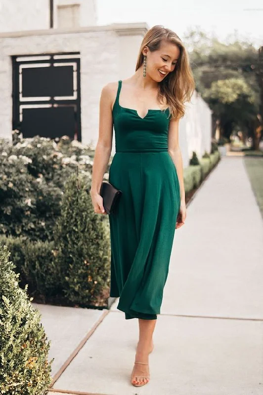 Green Party Dress A Line Prom Dress     S2703