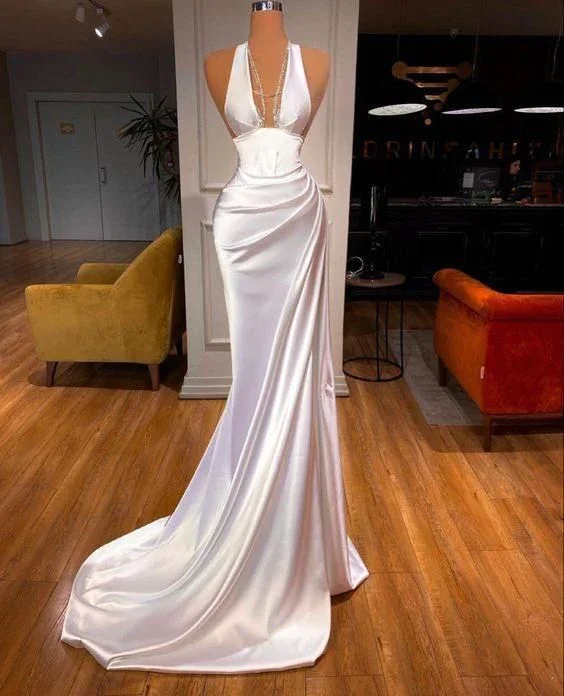 Strapless Prom Dress, Sexy Prom Dresses, Long Evening Dress    S2374