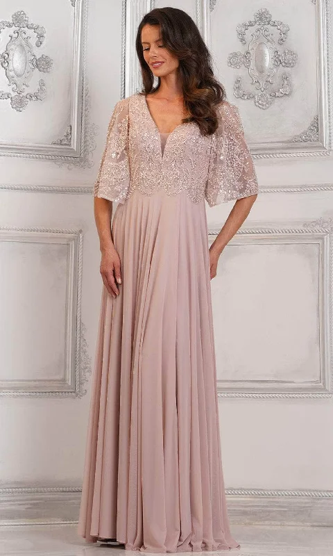 Marsoni by Colors MV1302 - Embellished Cape Evening Dress